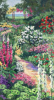 Garden Path  #IMP-010,  Original Acrylic on Canvas: 36  x 68 inches,  Sold;  Stretched and Gallery Wrapped Limited Edition Archival Print on Canvas: 36  x 68 inches     $1620-.  Custom   sizes, colors, and commissions are also available.  For more information or to order, please visit our  ABOUT  page or call us at 561-691-1110.