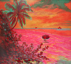Naples Beach  #BRL-006,  Original Acrylic on Canvas: 65  x 72 inches   $8100-,  Sold;  Stretched and Gallery Wrapped Limited Edition Archival Print on Canvas: 40  x 44 inches     $1530-.  Custom   sizes, colors, and commissions are also available.  For more information or to order, please visit our  ABOUT  page or call us at 561-691-1110.