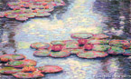 Water Lilies  #IMP-061,  Original Acrylic on Canvas: 36  x  60 inches   $3300;  Stretched and Gallery Wrapped Limited Edition Archival Print on Canvas: 36 x 60 inches   $1590.  Custom  sizes, colors, and commissions are also available.  For more information or to order, please visit our ABOUT page or call us at   561-691-1110.