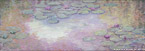 Water Lilies  #IMP-067,  Original Acrylic on Canvas: 24  x  68 inches   $3000;  Stretched and Gallery Wrapped Limited Edition Archival Print on Canvas: 24 x 68 inches   $1560.  Custom  sizes, colors, and commissions are also available.  For more information or to order, please visit our ABOUT page or call us at   561-691-1110.