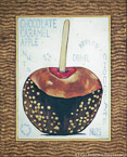 Carmel Apple  #JUN-014,  Original Acrylic on Canvas: 48  x  60 inches   $3750;  Stretched and Gallery Wrapped Limited Edition Archival Print on Canvas: 40 x 50 inches   $1560.  Custom  sizes, colors, and commissions are also available.  For more information or to order, please visit our ABOUT page or call us at   561-691-1110.