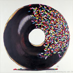 Donut with Sprinkles  #JUN-040,  Original Acrylic on Canvas: 60  x 60 inches   $6600-,  Sold;  Stretched and Gallery Wrapped Limited Edition Archival Print on Canvas: 40  x 40 inches     $1500-.  Custom   sizes, colors, and commissions are also available.  For more information or to order, please visit our  ABOUT  page or call us at 561-691-1110.