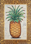 Pineapple  #FFV-004,  Original Acrylic on Canvas: 48  x  68 inches   $2400;  Stretched and Gallery Wrapped Limited Edition Archival Print on Canvas: 40 x 56 inches   $1590.  Custom  sizes, colors, and commissions are also available.  For more information or to order, please visit our ABOUT page or call us at   561-691-1110.