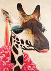 Dennis Rodman Giraffe  #VAG-007,  Original Acrylic on Canvas: 48  x  68 inches   $11700;  Stretched and Gallery Wrapped Limited Edition Archival Print on Canvas: 40 x 56 inches   $1590.  Custom  sizes, colors, and commissions are also available.  For more information or to order, please visit our ABOUT page or call us at   561-691-1110.		Inv