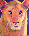 Lioness  #ANF-072,  Original Acrylic on Canvas: 48  x  60 inches   $10200;  Stretched and Gallery Wrapped Limited Edition Archival Print on Canvas: 40 x 50 inches   $1560.  Custom  sizes, colors, and commissions are also available.  For more information or to order, please visit our ABOUT page or call us at   561-691-1110.