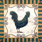 Rooster Topiary  #FTO-009,  Original Acrylic on Canvas: 65  x  65 inches   $4200;  Stretched and Gallery Wrapped Limited Edition Archival Print on Canvas: 40 x 40 inches   $1500.  Custom  sizes, colors, and commissions are also available.  For more information or to order, please visit our ABOUT page or call us at   561-691-1110.