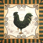 Rooster Topiary  #FTO-010,  Original Acrylic on Canvas: 65  x  65 inches   $4200;  Stretched and Gallery Wrapped Limited Edition Archival Print on Canvas: 40 x 40 inches   $1500.  Custom  sizes, colors, and commissions are also available.  For more information or to order, please visit our ABOUT page or call us at   561-691-1110.