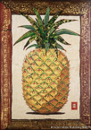 Pineapple  #PPR-008,  Original Acrylic on Canvas: 48  x  68 inches   $2550;  Stretched and Gallery Wrapped Limited Edition Archival Print on Canvas: 40 x 56 inches   $1590.  Custom  sizes, colors, and commissions are also available.  For more information or to order, please visit our ABOUT page or call us at   561-691-1110.