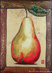 Pear  #PPR-012,  Original Acrylic on Canvas: 48  x 68 inches,  Sold;  Stretched and Gallery Wrapped Limited Edition Archival Print on Canvas: 40  x 56 inches     $1590-.  Custom   sizes, colors, and commissions are also available.  For more information or to order, please visit our  ABOUT  page or call us at 561-691-1110.