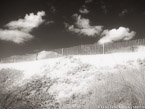 Beach , Jupiter  #YNS-272.  Infrared Photograph,  Stretched and Gallery Wrapped, Limited Edition Archival Print on Canvas:  56 x 40 inches, $1590.  Custom Proportions and Sizes are Available.  For more information or to order please visit our ABOUT page or call us at 561-691-1110.