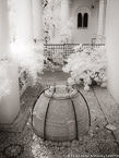 Garden , Capri Italy #YNG-872.  Infrared Photograph,  Stretched and Gallery Wrapped, Limited Edition Archival Print on Canvas:  40 x 56 inches, $1590.  Custom Proportions and Sizes are Available.  For more information or to order please visit our ABOUT page or call us at 561-691-1110.