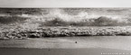 Ocean Waves,   #YNS-416.  Black-White Photograph,  Stretched and Gallery Wrapped, Limited Edition Archival Print on Canvas:  60 x 24 inches, $1560.  Custom Proportions and Sizes are Available.  For more information or to order please visit our ABOUT page or call us at 561-691-1110.