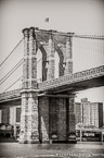 Brooklyn Bridge, New York #YNL-350.  Black-White Photograph,  Stretched and Gallery Wrapped, Limited Edition Archival Print on Canvas:  40 x 60 inches, $1590.  Custom Proportions and Sizes are Available.  For more information or to order please visit our ABOUT page or call us at 561-691-1110.