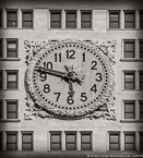 Clock , New York #YNL-366.  Black-White Photograph,  Stretched and Gallery Wrapped, Limited Edition Archival Print on Canvas:  40 x 44 inches, $1530.  Custom Proportions and Sizes are Available.  For more information or to order please visit our ABOUT page or call us at 561-691-1110.