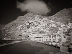 Beach , Positano Italy #YNL-883.  Infrared Photograph,  Stretched and Gallery Wrapped, Limited Edition Archival Print on Canvas:  56 x 40 inches, $1590.  Custom Proportions and Sizes are Available.  For more information or to order please visit our ABOUT page or call us at 561-691-1110.