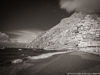 Beach , Positano Italy #YNL-885.  Infrared Photograph,  Stretched and Gallery Wrapped, Limited Edition Archival Print on Canvas:  56 x 40 inches, $1590.  Custom Proportions and Sizes are Available.  For more information or to order please visit our ABOUT page or call us at 561-691-1110.