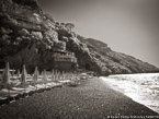 Beach , Positano Italy #YNL-887.  Infrared Photograph,  Stretched and Gallery Wrapped, Limited Edition Archival Print on Canvas:  56 x 40 inches, $1590.  Custom Proportions and Sizes are Available.  For more information or to order please visit our ABOUT page or call us at 561-691-1110.