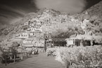 Beach , Positano Italy #YNL-891.  Infrared Photograph,  Stretched and Gallery Wrapped, Limited Edition Archival Print on Canvas:  60 x 40 inches, $1590.  Custom Proportions and Sizes are Available.  For more information or to order please visit our ABOUT page or call us at 561-691-1110.