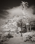 Beach, Positano Italy #YNL-894.  Infrared Photograph,  Stretched and Gallery Wrapped, Limited Edition Archival Print on Canvas:  40 x 50 inches, $1560.  Custom Proportions and Sizes are Available.  For more information or to order please visit our ABOUT page or call us at 561-691-1110.