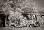 Old Truck, Key West #YNL-933.  Infrared Photograph,  Stretched and Gallery Wrapped, Limited Edition Archival Print on Canvas:  56 x 40 inches, $1590.  Custom Proportions and Sizes are Available.  For more information or to order please visit our ABOUT page or call us at 561-691-1110.
