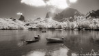 Tropical Bay, Moorea  #YNL-636.  Infrared Photograph,  Stretched and Gallery Wrapped, Limited Edition Archival Print on Canvas:  72 x 40 inches, $1620.  Custom Proportions and Sizes are Available.  For more information or to order please visit our ABOUT page or call us at 561-691-1110.
