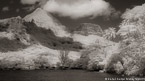 Tropical Bay, Moorea  #YNL-657.  Infrared Photograph,  Stretched and Gallery Wrapped, Limited Edition Archival Print on Canvas:  72 x 40 inches, $1620.  Custom Proportions and Sizes are Available.  For more information or to order please visit our ABOUT page or call us at 561-691-1110.