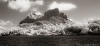 Tropical Mountains, Bora Bora #YNL-682.  Infrared Photograph,  Stretched and Gallery Wrapped, Limited Edition Archival Print on Canvas:  72 x 36 inches, $1620.  Custom Proportions and Sizes are Available.  For more information or to order please visit our ABOUT page or call us at 561-691-1110.