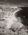 Tropical Beach, Saint Thomas #YNL-740.  Infrared Photograph,  Stretched and Gallery Wrapped, Limited Edition Archival Print on Canvas:  40 x 50 inches, $1560.  Custom Proportions and Sizes are Available.  For more information or to order please visit our ABOUT page or call us at 561-691-1110.