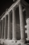 Columns , Athens Greece #YNL-445.  Infrared Photograph,  Stretched and Gallery Wrapped, Limited Edition Archival Print on Canvas:  40 x 60 inches, $1590.  Custom Proportions and Sizes are Available.  For more information or to order please visit our ABOUT page or call us at 561-691-1110.