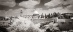 , Jerusalem Israel #YNL-467.  Infrared Photograph,  Stretched and Gallery Wrapped, Limited Edition Archival Print on Canvas:  68 x 30 inches, $1560.  Custom Proportions and Sizes are Available.  For more information or to order please visit our ABOUT page or call us at 561-691-1110.