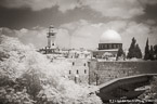 , Jerusalem Israel #YNL-469.  Infrared Photograph,  Stretched and Gallery Wrapped, Limited Edition Archival Print on Canvas:  60 x 40 inches, $1590.  Custom Proportions and Sizes are Available.  For more information or to order please visit our ABOUT page or call us at 561-691-1110.