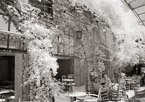 Cafe , Limassol Cyprus #YNL-475.  Infrared Photograph,  Stretched and Gallery Wrapped, Limited Edition Archival Print on Canvas:  56 x 40 inches, $1590.  Custom Proportions and Sizes are Available.  For more information or to order please visit our ABOUT page or call us at 561-691-1110.