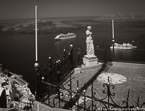 Vista , Santorini Greece #YNL-517.  Infrared Photograph,  Stretched and Gallery Wrapped, Limited Edition Archival Print on Canvas:  56 x 40 inches, $1590.  Custom Proportions and Sizes are Available.  For more information or to order please visit our ABOUT page or call us at 561-691-1110.