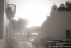 Cafe , Mykonos Greece #YNL-555.  Black-White Photograph,  Stretched and Gallery Wrapped, Limited Edition Archival Print on Canvas:  60 x 40 inches, $1590.  Custom Proportions and Sizes are Available.  For more information or to order please visit our ABOUT page or call us at 561-691-1110.