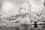 Tropical Lagoon, Tahiti  #YNS-758.  Infrared Photograph,  Stretched and Gallery Wrapped, Limited Edition Archival Print on Canvas:  60 x 40 inches, $1590.  Custom Proportions and Sizes are Available.  For more information or to order please visit our ABOUT page or call us at 561-691-1110.